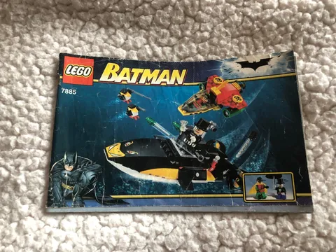 Lego 7885 Batman manual instructions only complete fair complete