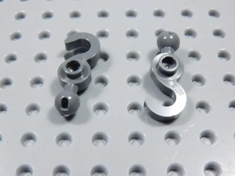 LEGO Lot of 2 Dark Bluish Gray Hook w/ Towball Minifig BU