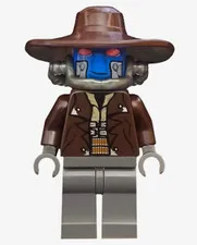 Cad Bane - Blue Head, Dark Bluish Gray Legs