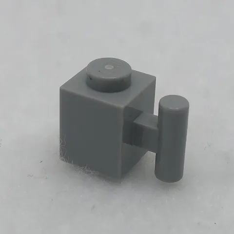 LEGO 2921 Light Bluish Gray Brick, Modified 1 x 1 with Bar Handle (x1)