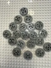 (20) LEGO Technic Gear 24 Tooth 1 Axel Hole Lot-LIGHT GRAY-#3648/24505