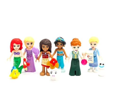 LEGO Disney Princess Mini Doll Bundle 6 Figures Ariel Rapunzel  Anna Elsa Jasmin