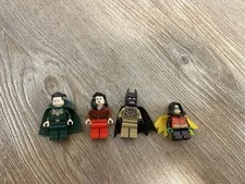 LEGO DC SuperHeroes Minifigure Lot (4) Batman & Robin Ra’s & Talia Al Ghul 76056