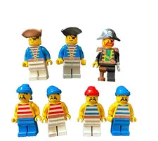 LEGO Minifigure Lot Set of 7 Bulk Sale Pirates