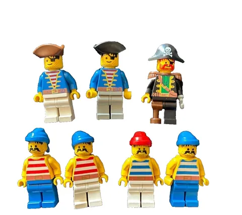 LEGO Minifigure Lot Set of 7 Bulk Sale Pirates
