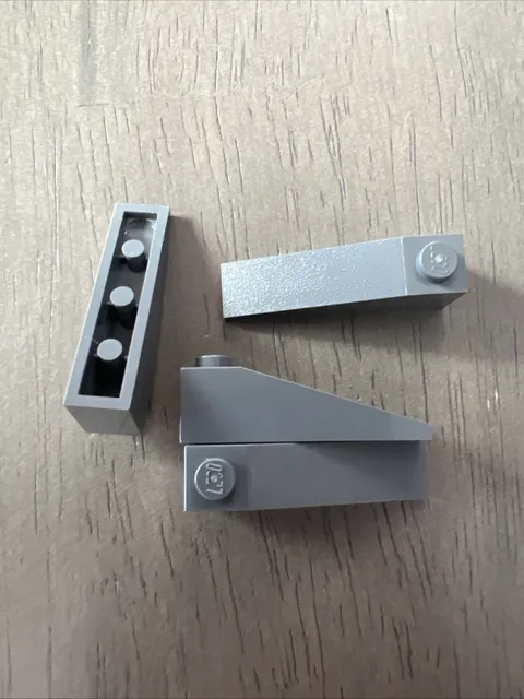 LEGO 60477 Dark Bluish Gray Slope 18 4 x 1 - 4 Pieces