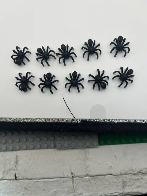 x10 Black LEGO Spider Pieces Lot Halloween Creature Animal Parts NEW
