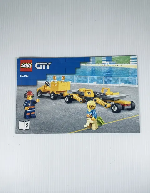 Lego City 60262 Instruction Manual Booklet 2 Luggage Transport Vehicle Carrier