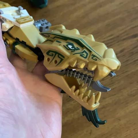 Lego Ninjago Golden Dragon Head -Parts - incomplete as shown