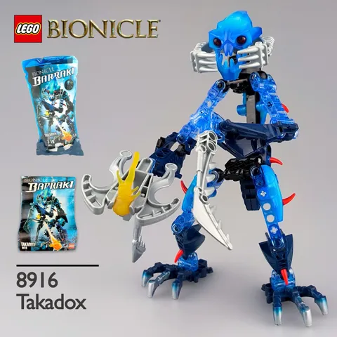 ✔️ LEGO BIONICLE - Takadox - 8916 - 100% Complete ✔️