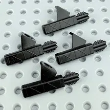 LEGO Lot of 4 Black Arrow Quiver - Minifigure Accessory - Ninjago Western
