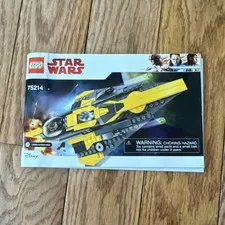 LEGO Star Wars 75214 Anakin's Jedi Starfighter Manual Booklet English