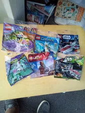Lego mini figure/poly bag lot of 6 New Sealed ninjago star war Tmnt groot friend