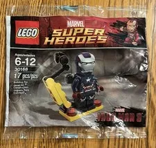 LEGO Marvel Gun Mounting System Polybag 30168 New Sealed Iron Patriot Minifigure