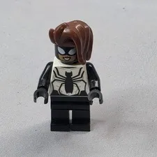 Lego Marvel Super Heroes Minifigure SH0615 Spider-Girl Black White 76148 