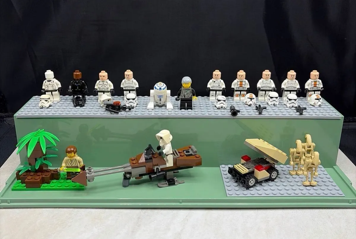 LEGO Minifigure Star Wars Speeder Bike Storm Trooper Luke Lot Set Bulk Sale