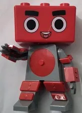 Official Lego Brick Fest 2024 Duplo Red Gray Mascot Figure Loose No Box