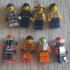 LEGO City Minifigures Lot of 8 w/Accessories (used)