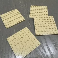 LEGO Plate 8 x 8 (41539 / 42534) 4 Pcs Tan