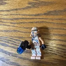 Lego Geonosis Clone Trooper Minifigure, Star Wars SW0605, Set 75089-1 W Blaster