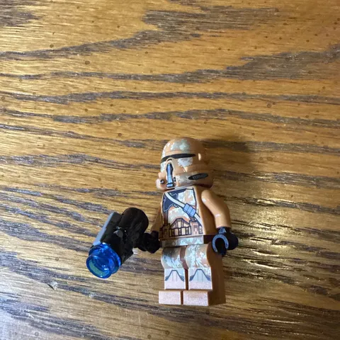 Lego Geonosis Clone Trooper Minifigure, Star Wars SW0605, Set 75089-1 W Blaster