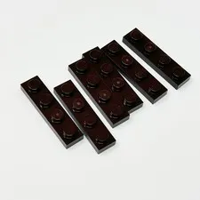 3710 LEGO Parts Plate 1x4 DARK BROWN (6)