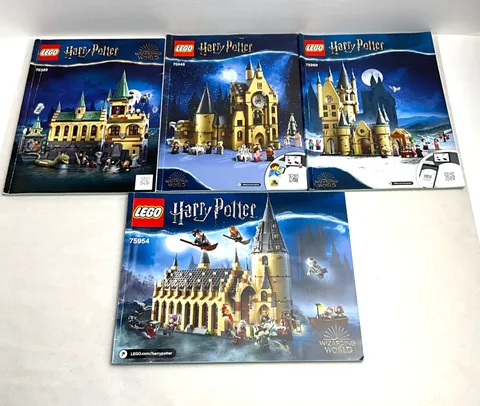 LEGO HARRY POTTERY LOT OF 4 MANUALS “MANUALS ONLY” 76389,75948,75969,75954