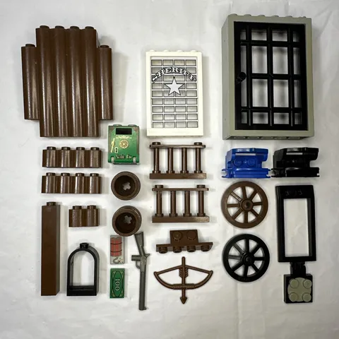Vintage LEGO Wild West Lot Replacement Parts and Pieces Cowboy Sheriff 6755 6769