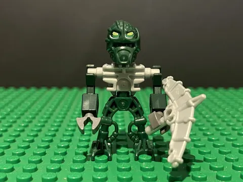 LEGO Bionicle Mini Toa Inika Kongu Minifigure 6937 8892 bio012 W/ Weapon