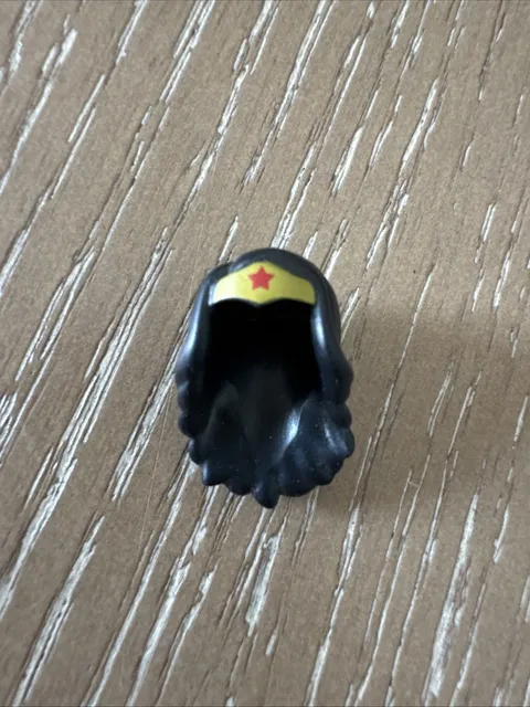 LEGO Figure Hair Wonder Woman Black Long Wavy Tiara - 76026