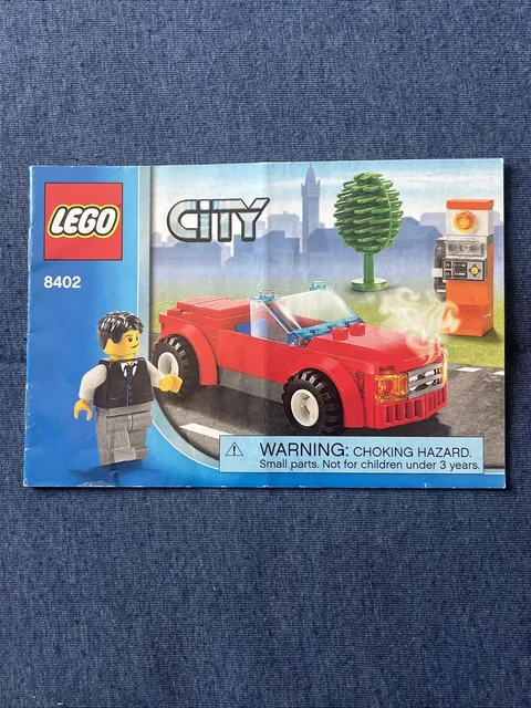 LEGO CITY 8402 Sports Car Instruction Manual  Only