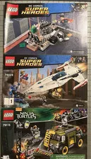 LEGO Instruction Manuals Lot of 3 - Super Heroes & Ninja Turtles 76044, 76028