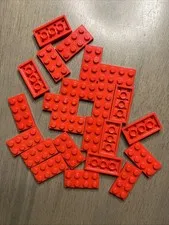 LEGO 3020 Red 2x4 Plate - 23 Pieces Dented
