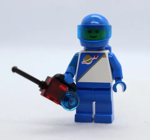Blue Futuron Spaceman 6884 1621 Classic Space Logo 1980s Vintage LEGO Minifigure