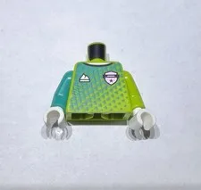 Lego World Cup Soccer Uniform Upper Shirt Jersey Minifig Green New City 71052