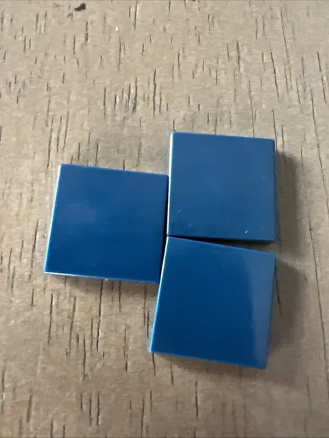 LEGO 3068 Dark Blue Tile 2 x 2 - 3 Pieces