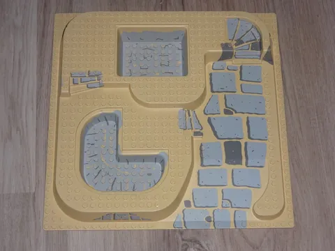 LEGO 32x32 Baseplate Raised (6092pb03) Three Level : Sphinx Secret Surprise 5978