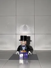 Lego Batman I DC 2006 The Penguin Dark Purple Minifigure bat010 7783 7785 (READ)