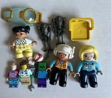 Lego & Duplo Lot - Minifigures Minecraft Parts And Pieces, Star Wars 1979 Chair