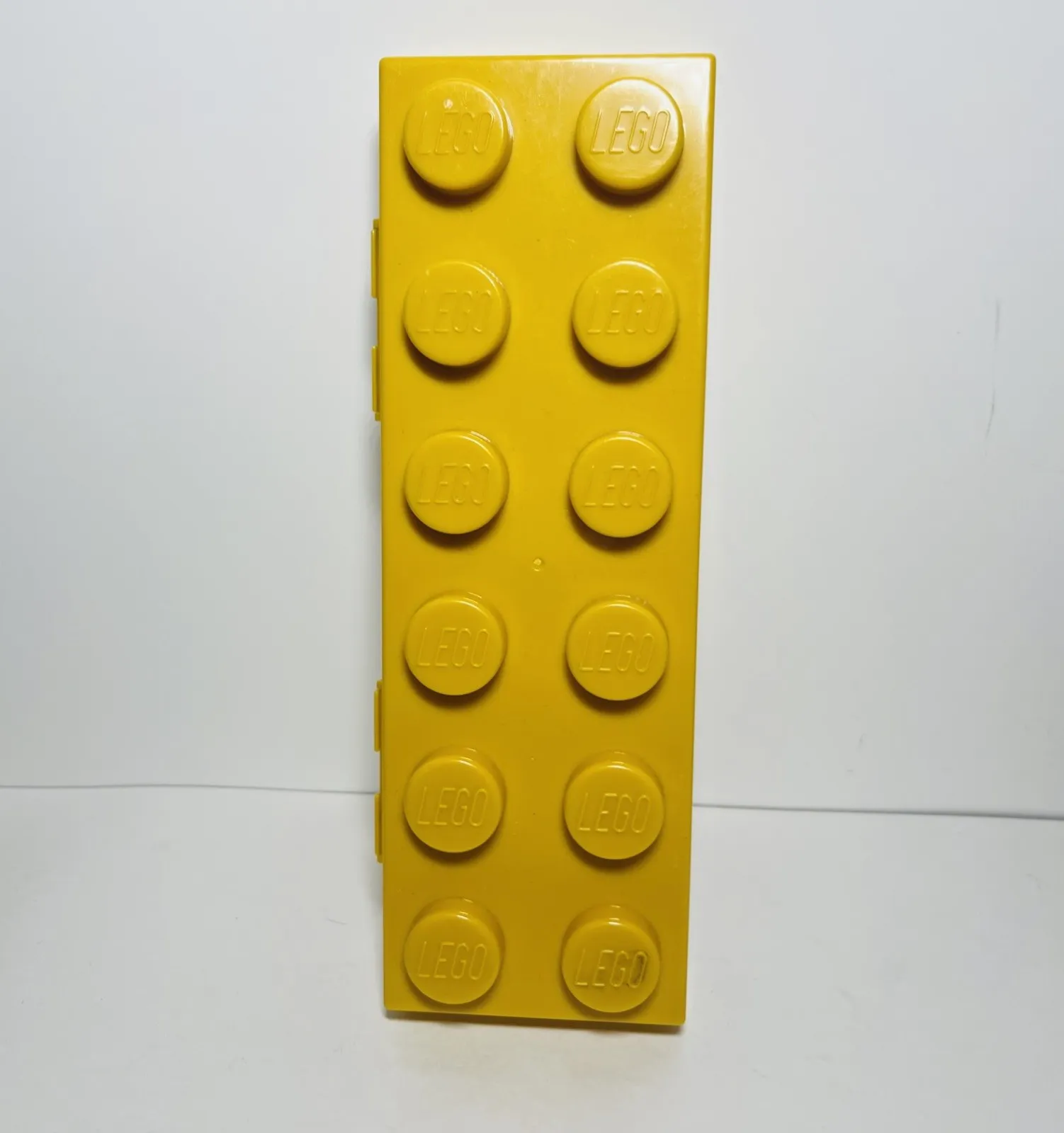 Lego Pencil Case Brick Box MiniFigure Storage Plastic Pencil Holder - Yellow