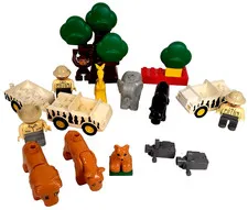 Lego Duplo 2681 Lion Safari 1994 Jeep Lion + Extras Vintage