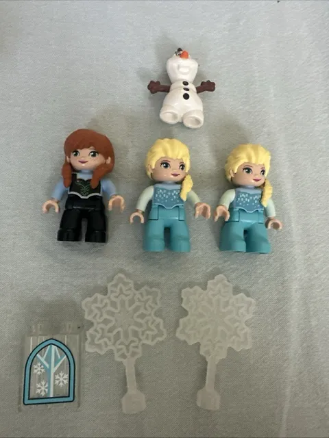 Lego Duplo Figure Lot Anna (Frozen) Olaf And Elsa