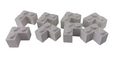 LEGO OEM  2x2 White Brick Corner (8x) 2357 Brick 2357 Free Shipping