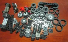 LEGO & OTHER - Bulk WHEELS Tires Axles Parts Pieces