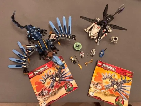 LEGO NINJAGO 2011 Lightning Dragon Battle 2521 Building Set (READ DESCRIPTION)