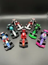 Lot of 7 LEGO F1 Cars – Open & Assembled – Includes 1 Duplicate – Clean