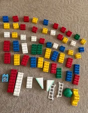 60 Vintage Duplo Pieces Used