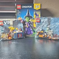 LEGO Halloween Bundle 40562 Mystic Witch + 40608 & 40513 VIP Packs