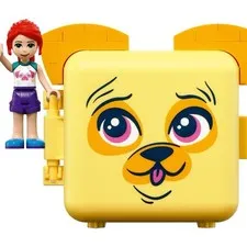 LEGO Friends Mia’s Pug Yellow Dog Cube Play Set Used 41664