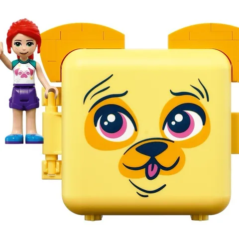 LEGO Friends Mia’s Pug Yellow Dog Cube Play Set Used 41664